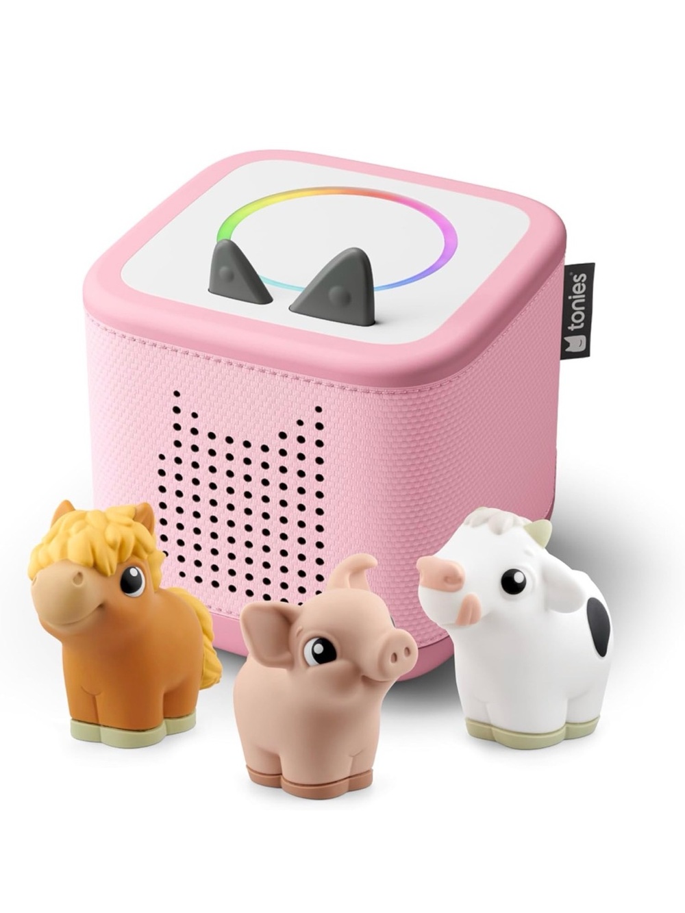 Pink Tonies Toniebox 2 Bundle My First Tonies Farm Horse Pig Cow